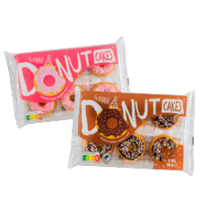 Donutcakejes framboos of choco